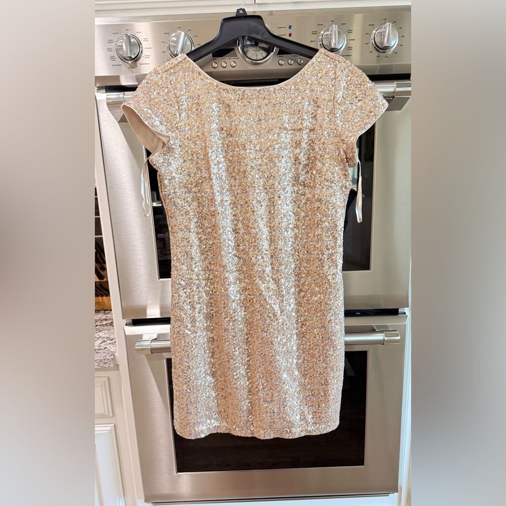 White House Black Market Sequin Shift Dress - Picture 5 of 9